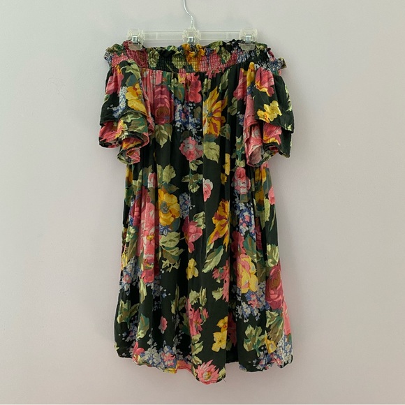 Anthropologie | Off The Shoulder Floral Dress - Picture 5 of 6